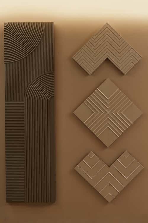 The Art Deco Wall Panelling  Geometrical Series 3